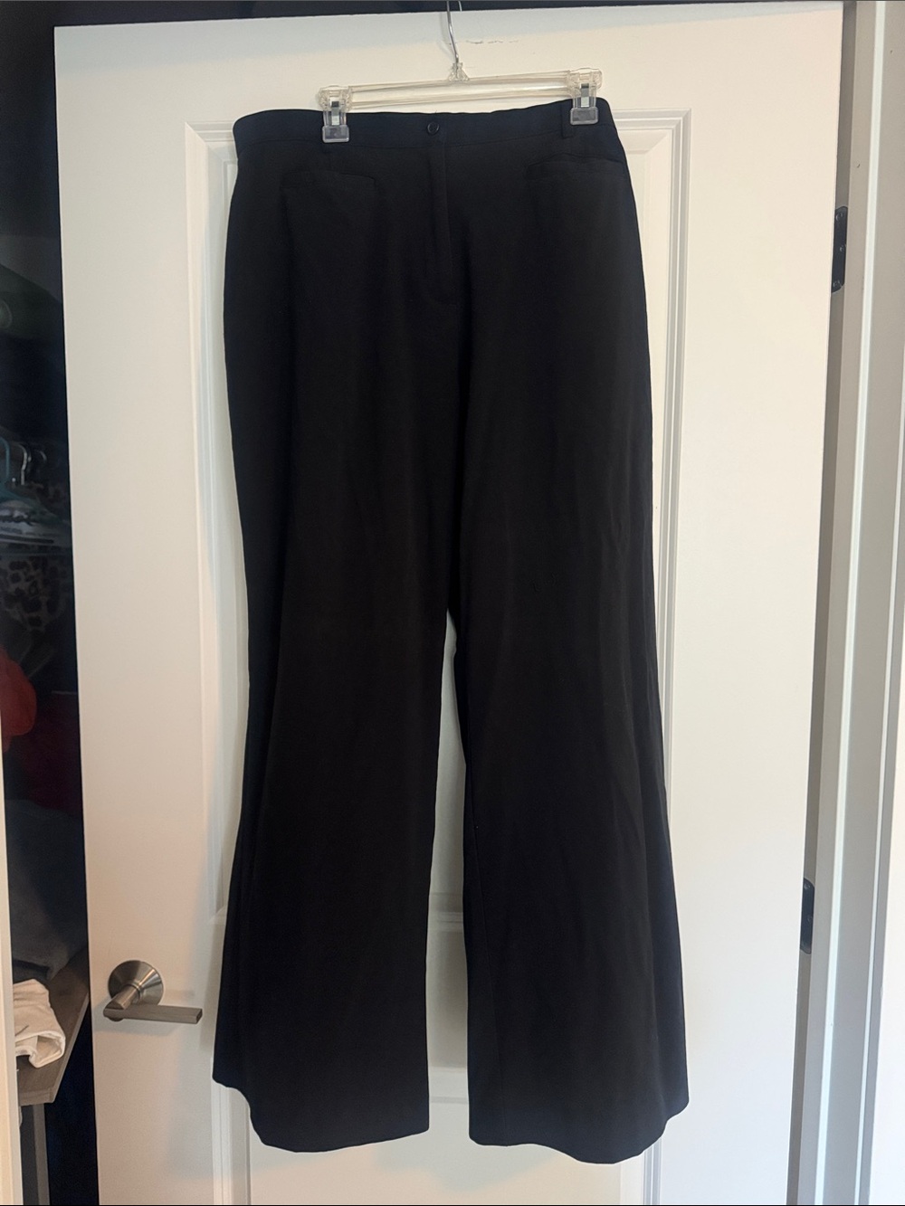 Classic Black Wide Leg Dress Pants
